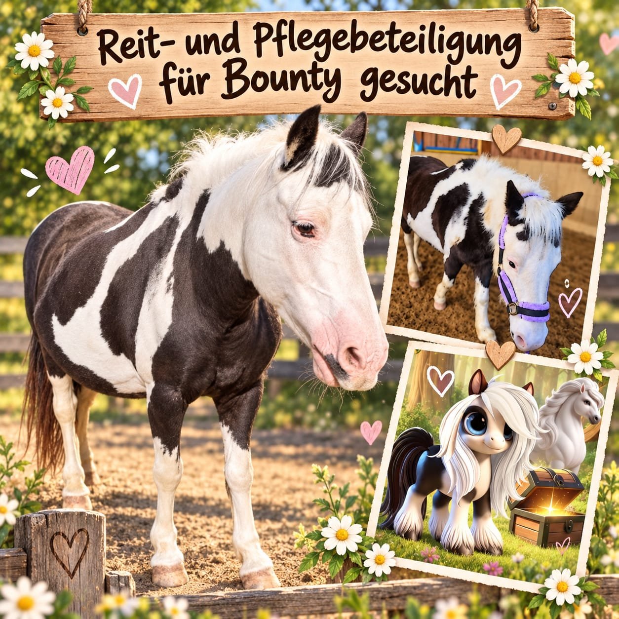 Reit- und Pflegebeteiligung für Bounty gesucht